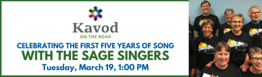CELEBRATING THE FIRST FIVE YEARS OF SONG WITH THE SAGE SINGERS Tuesday March 19 100 200pm